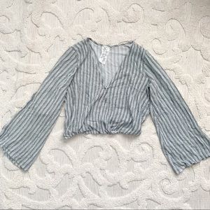 Chambray crop top